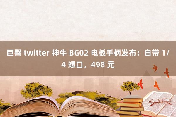 巨臀 twitter 神牛 BG02 电板手柄发布：自带 1/4 螺口，498 元